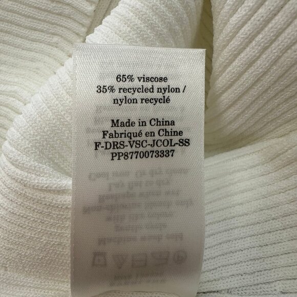 Everlane White Ribbed Polo Dress - Picture 8 of 9